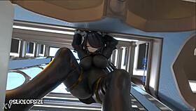 svarts magical growth turns her into a huge giantess in this anime hentai animation