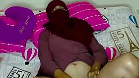 I can't believe how skinny and arab this young wife is, reaching orgasm with big natural tits in creampie homemade sex