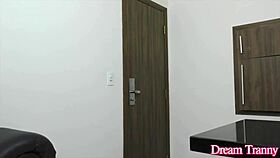 Trans slut isa lawrence gets ass and mouth fucked