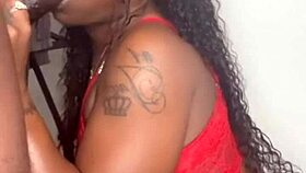 In this tale, the stepbrother watches Evil Eater Keisha Minaj suck a big black cock to cumshot