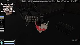 I found this precious girl and fucked her wild in the Roblox Criminality condo.