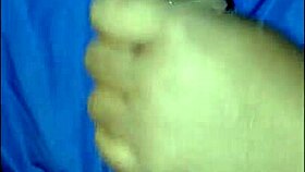 Masked Lady Gets Her Jacket Wet While Sucking on Big Black Cock in POV