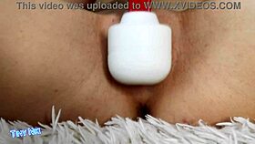 A hot brunette fitness model brings herself to squirt in shaved pussy orgasm.