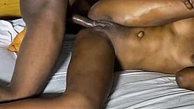 hot fuck with my teen girlfriend and her big black cock