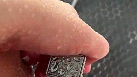 Hot Aesthetic Stepsis Masturbates In Sunny Shower!