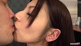 skinny japanese virgin teen 18+ talks old guy next door to fuck and cum inside her 😍