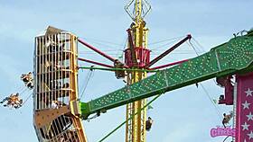 At the rock fest, these flashers show off backstage in the daytime.