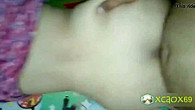 fucking my wife doggystyle, she bends over as i cum on the condom.