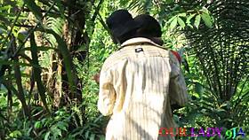 In the African bush, a lucky village hunter discovers a horny girl on red and delivers hardcore creampie fucking.