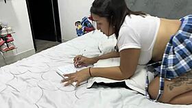 Escuetro A Mi Esmanatra Con Mi Ropa Y Ella Me Ofrese Una Buena Mamanda Y Follanda 😍