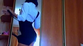 beautiful cam girl in sexy skirt