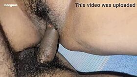 Sharing a bed with my stepmom turned into a horny midnight adventure with her dripping pussy close up.