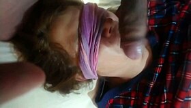 I Cum Four Times in My Stepmoms Mouth and Face Full of Cum.