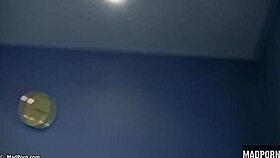 Blonde And Brunette Lesbians Having Fun With Friends