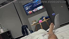 Pretty latina milf sucking and riding reverse cowgirl in wet deepthroat session