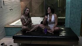 Bianca Demarchi's porn journey started in the bathroom with navel licking