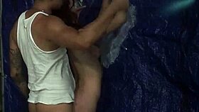 I feel so bound and rough in this outdoor mirror scene