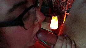 Amateur BBW with big tits sucks TheStonedFox's monster cock