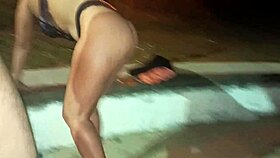 look at this slut's big ass in public