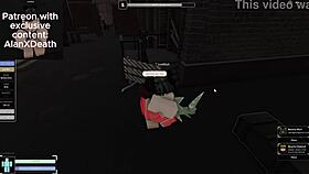 I found this precious girl and fucked her wild in the Roblox Criminality condo.