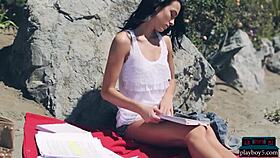 Czech Milf Babe Sapphira A Undresses Sensually, Showing Her Ass And Tits In Striptease For Playboy