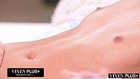 Eliza ibarra squirts her hairy pussy for natalia nix with fingering and rimjob