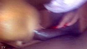 In the hood, this ghetto girl sucks dick like a pro