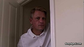 Busty Redhead Mature Fucked Doggy in Bedroom