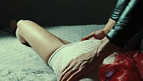 Milf gets tied and licked to orgasm with pussy eater