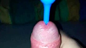 want to see this handjob with plugin leading to cumshot?