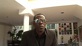 Tattooed black pornstar fucks white woman deep in shower