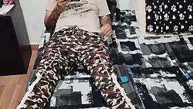 intense fuck with horny stepsister who begs for cum on her face, clothes ripped and dripping