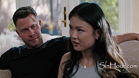 does this innocent asian girl want domination from couple?