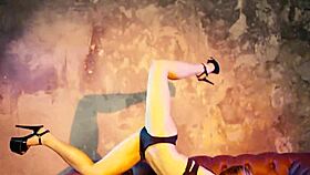 Oh wow i-i'm alex angel getting romantic with caroline in this erotic kissing session