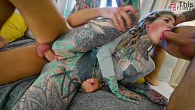 Anuskatzz Takes Three Monster Cocks In Crazy Dap Anal Destruction