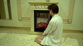 Girlfriend With Short Hair Giving A Sensual Blowjob At Home