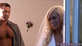 Transsexual shemale rides cock in erotic scene