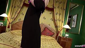 Blonde slut wife GETS HARD ANAL from next door guy.