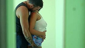 caught my neighbor spying, so i made him fuck me hard till he cums inside