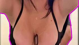 Horny latina couple enjoys big tits and ass in cumshot compilation