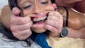 No Mercy for Puke, Piss, and Anal Slut Breiny Zoe in Extreme Rough Session with Dirty Talk, Spanking, and Cumshot