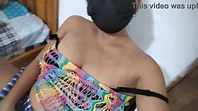 Old Stepmother Fantasizes As Student, Masturbates Big Pussy With Dildo At Home