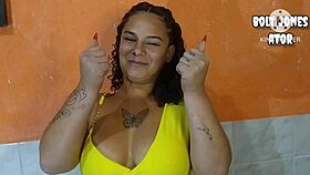 Sabrina says, 'Fuck my ass hard, black stud.'