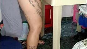 party with teen ebony cowgirl