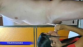 At the gym, sucking my stepfather?