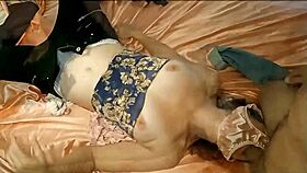 'Watch This French Slut In Gray Satin Thong High Heels Get Blowjob Rimming Doggystyle Facial'