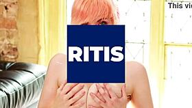 young woman engages in oiled play and foot activities