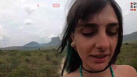 i get delicious blowjob from beautiful redhead outdoor