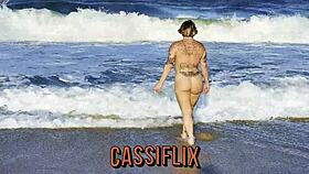 blonde amateur rides big cock for handjob, blowjob, ass fucking, and hot creampie