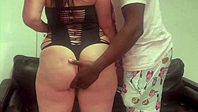 fucking and sucking the boss in the office lobby. glasses on, choking deepthroat.